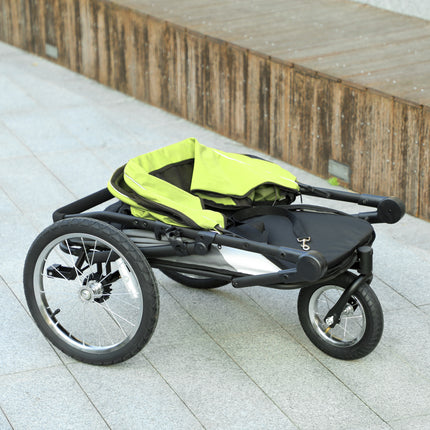 Dog Stroller , One-Click Foldable Pet Stroller, Shock Absorption Wheels